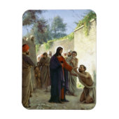 Christus Healing the Blind Man Magnet (Vertikal)