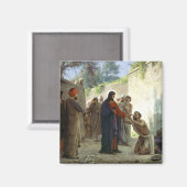 Christus Healing the Blind Man Magnet (Vorderseite/Rückseite)