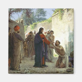 Christus Healing the Blind Man Magnet (Vorne)