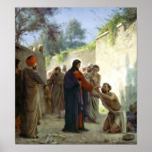 Christus Healing the Blind Man Poster (Vorne)