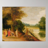 Christus Healing the Blind Man Poster (Vorne)