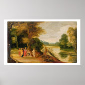 Christus Healing the Blind Man Poster (Vorne)