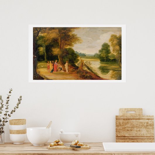 Christus Healing the Blind Man Poster (Küche)