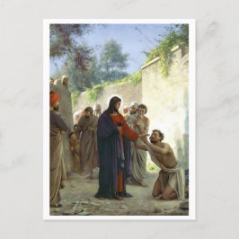 Christus Healing the Blind Man Postkarte