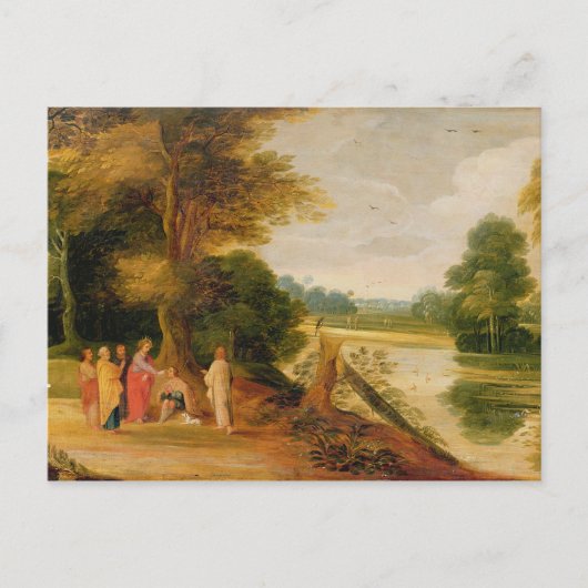 Christus Healing the Blind Man Postkarte (Vorderseite)