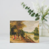 Christus Healing the Blind Man Postkarte (Stehend Vorderseite)