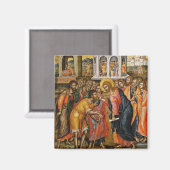 Christus heilt das Blinde durch Emmanuel Tzanes Magnet (Vorderseite/Rückseite)