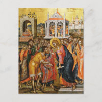 Christus heilt das Blinde durch Emmanuel Tzanes