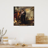 Christus heilt die Paralytik von Bartolome Murillo Poster (Küche)