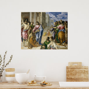 Christus heilt einen Blinden   El Greco   Poster