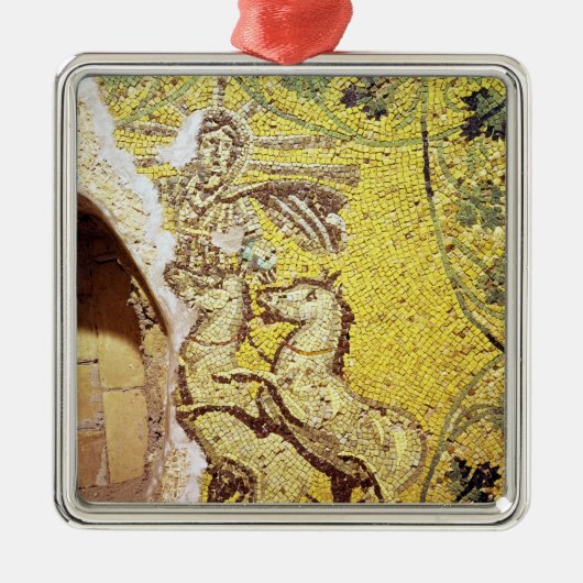 Christus-HELIOS Silbernes Ornament (Vorne)