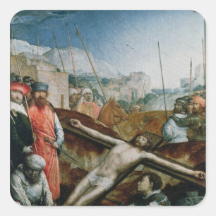 Christus hob auf das Kreuz, 1496-1504 an Quadratischer Aufkleber