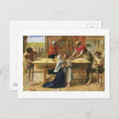 Christus im Carpenter-Shop seines Vaters Postkarte (Vorne/Hinten)