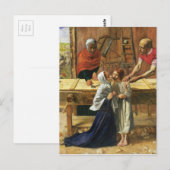 Christus im Carpenter-Shop seines Vaters Postkarte (Vorne/Hinten)