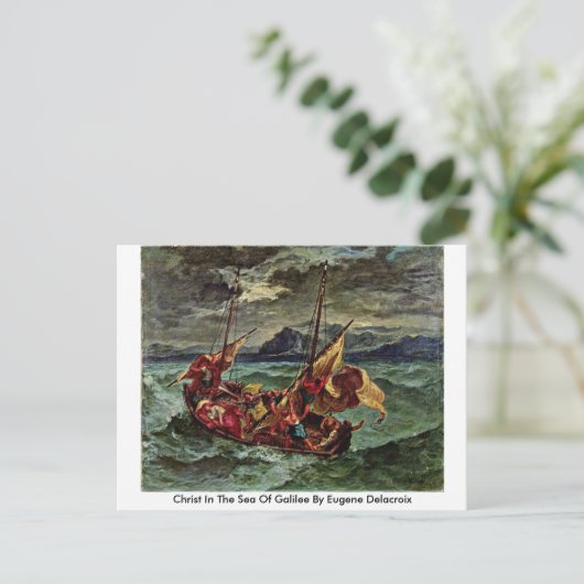 Christus im Galiläa von Eugene Delacroix Postkarte (Stehend Vorderseite)