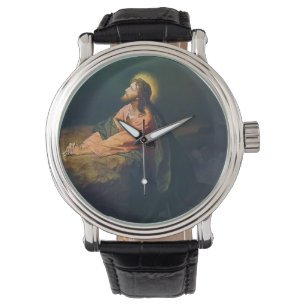 Christus im Garten Gethsemane Christliche Malerei Armbanduhr