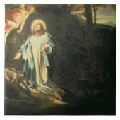 Christus im Garten von Gethsemane 3 Fliese (Vorderseite)