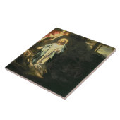 Christus im Garten von Gethsemane 3 Fliese (Seite)