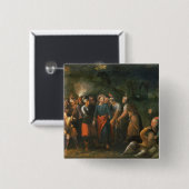 Christus im Garten von Gethsemane Button (Vorne & Hinten)