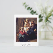 Christus im Haus Martha von Johannes Vermeer Postkarte (Stehend Vorderseite)
