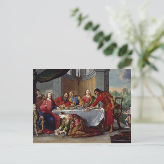 Christus im Haus Simon des Pharisees Postkarte (Stehend Vorderseite)