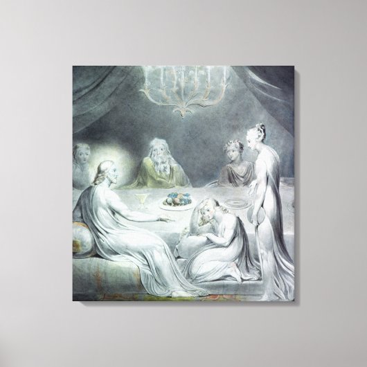 Christus im Haus von Martha und Maria Leinwanddruck (Vorderseite)