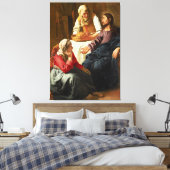 Christus im Haus von Martha und Maria Leinwanddruck (Insitu (Schlafzimmer))