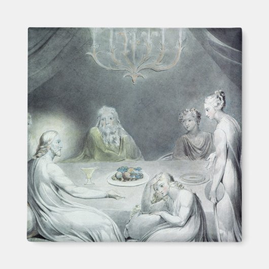 Christus im Haus von Martha und Maria Magnet (Vorne)