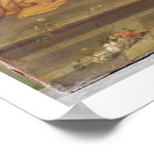 Christus im Haus von Martha und Maria Poster (Ecke)