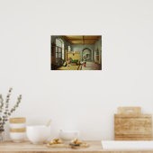 Christus im Haus von Martha und Maria Poster (Küche)
