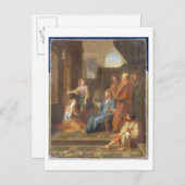 Christus im Haus von Martha und Maria Postkarte (Vorne/Hinten)