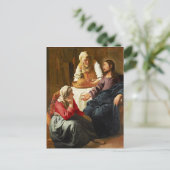 Christus im Haus von Martha und Maria Postkarte (Stehend Vorderseite)