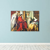 Christus im Haus von Martha und Maria von Bethany Leinwanddruck (Insitu (Holzboden))