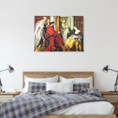 Christus im Haus von Martha und Maria von Bethany Leinwanddruck (Insitu (Schlafzimmer))