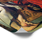 Christus im Haus von Martha und Maria von Bethany Poster (Ecke)