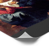 Christus im Haus von Martha und Maria, von Vermee Poster (Ecke)