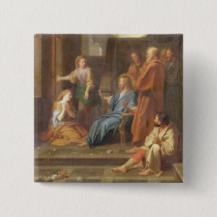 Christus im Haus von Martha und von Mary Button