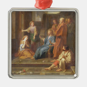 Christus im Haus von Martha und von Mary Ornament Aus Metall