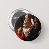 Christus im Haus von Mary u. von Martha Button (Vorne & Hinten)