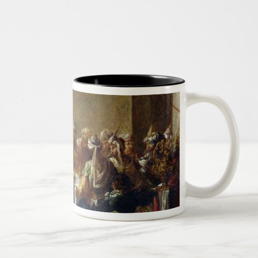Christus im Haus von Simon der Pharisee, 1660 Zweifarbige Tasse (Rechts)