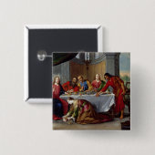 Christus im Haus von Simon der Pharisee Button (Vorne & Hinten)