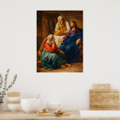 Christus im Hause von Martha und Maria Poster (Küche)