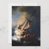 Christus im Sturm am Meer von Galiläa Dankeskarte (Vorderseite)