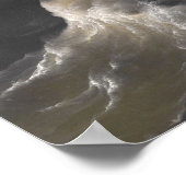 Christus im Sturm am Meer von Galiläa Poster (Ecke)