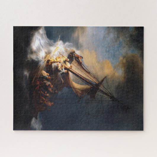 Christus im Sturm am Meer von Galiläa Puzzle (Horizontal)