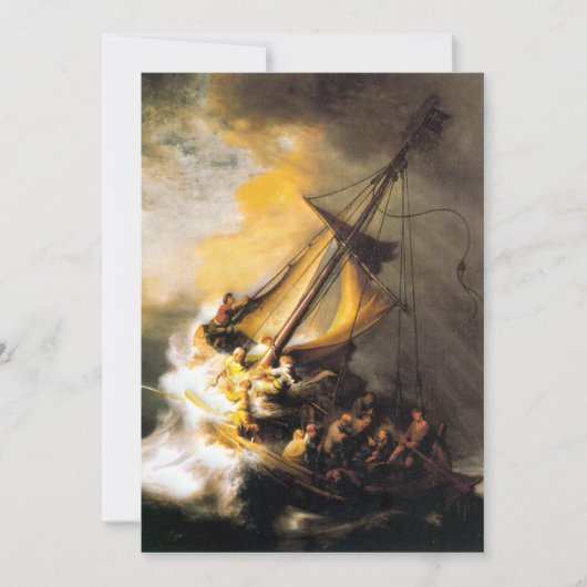 Christus im Sturm am Meer von Galiläa- Rembrandt (Vorderseite)