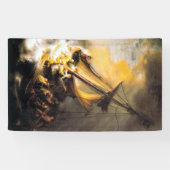 Christus im Sturm am Meer von Galiläa- Rembrandt Banner (Horizontal)