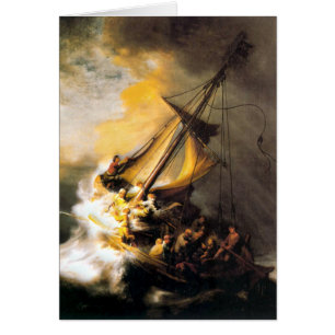 Christus im Sturm auf Meer von Galiläa Rembrandt