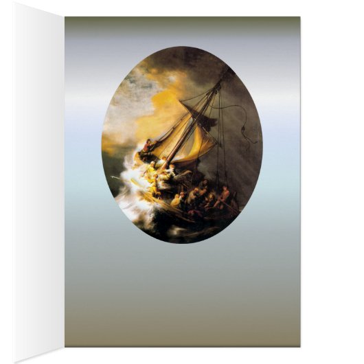 Christus im Sturm auf Meer von Galiläa Rembrandt (Innen (Rechts))