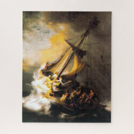 Christus im Sturm auf Meer von Galiläa Rembrandt Puzzle